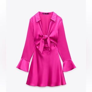 Satin Effect Mini Dress